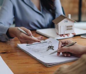 Buyer reviewing a property contract before settlement in Victoria